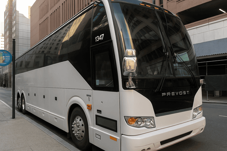 a Boulder Minibus Company coach bus