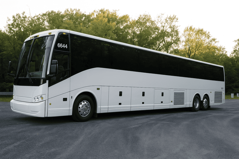exterior of Boulder Minibus Company coach bus
