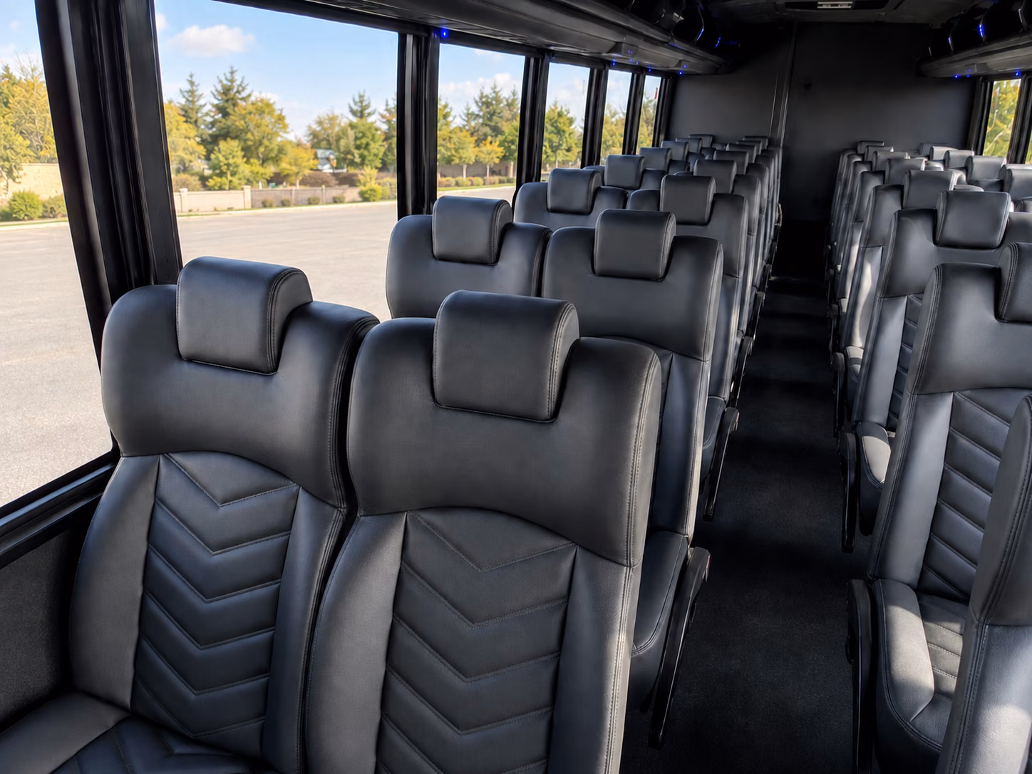 boulder 18 passenger minibus interior