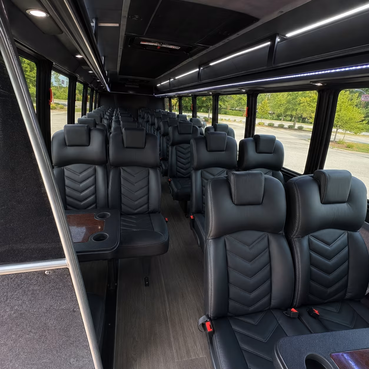 boulder 25 passenger minibus inside