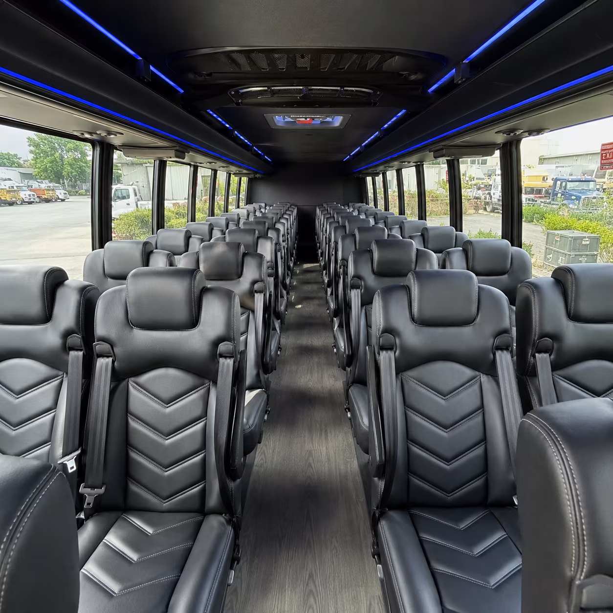 boulder 28 passenger minibus inside