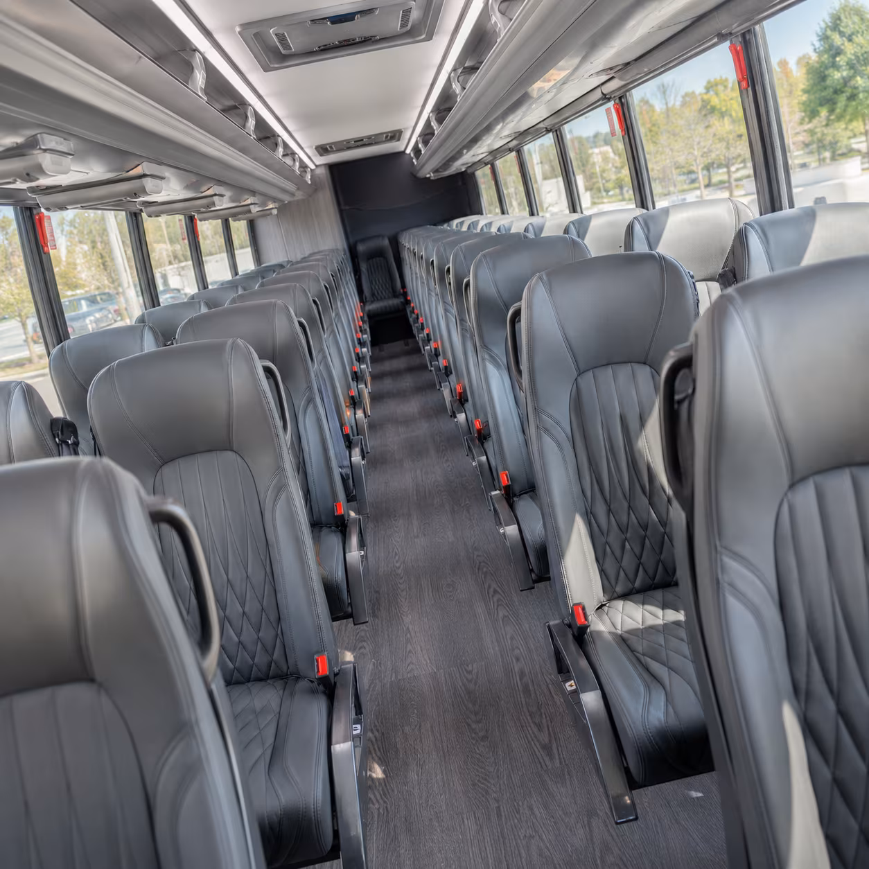 boulder 28 passenger minibus interior