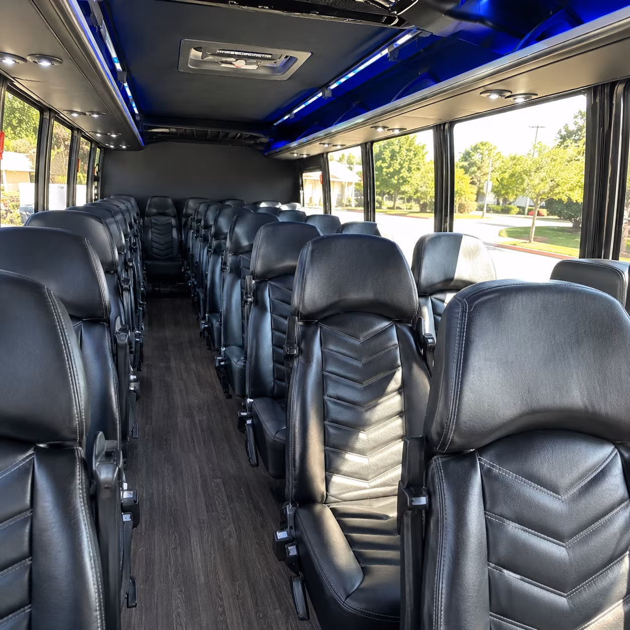 boulder 35 passenger minibus inside