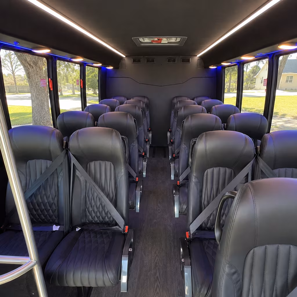 boulder 35 passenger minibus interior