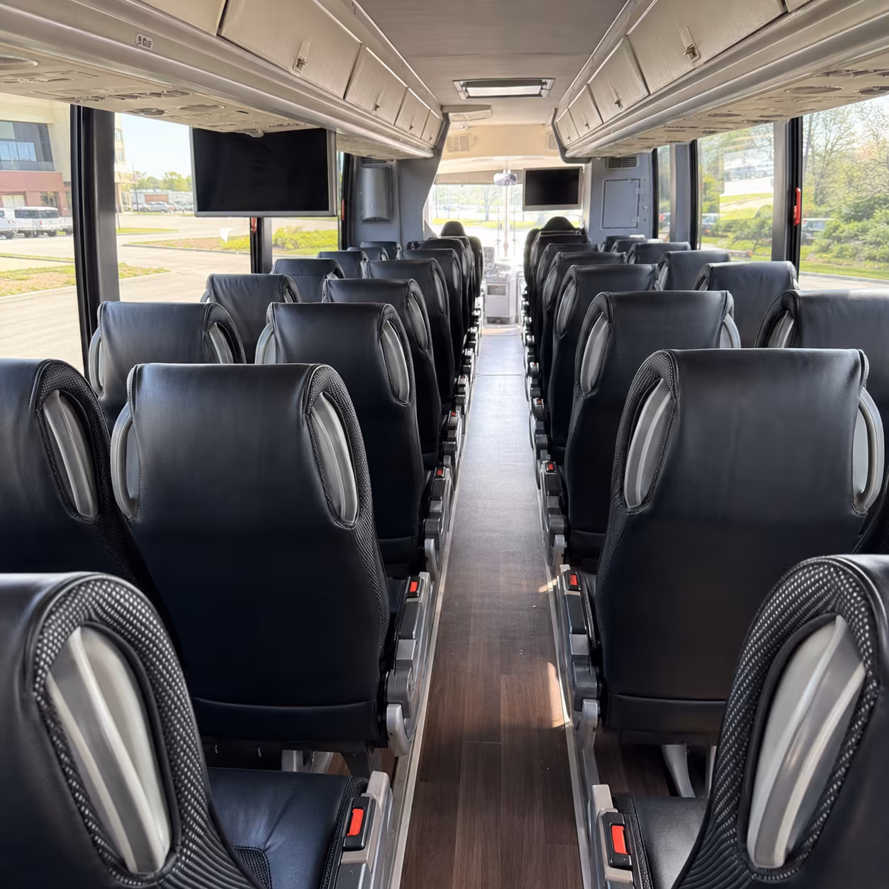 boulder 56 passenger charter bus inside