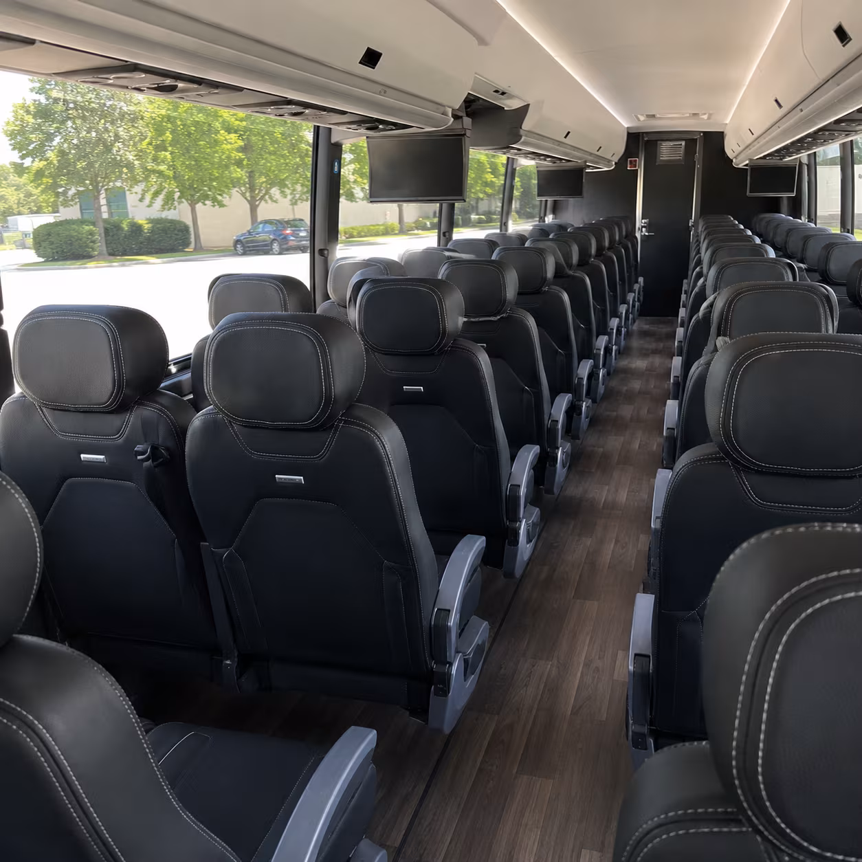 boulder 56 passenger charter bus interior
